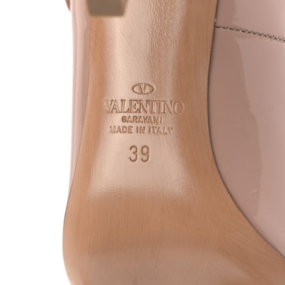 Valentino Garavani Patent Tiptoe Ankle Strap 100mm Pumps 39 Rose Cannelle 6 of 7