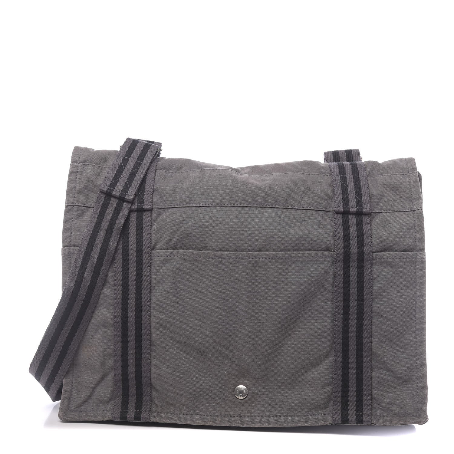 Hermes Canvas Herline Messenger Bag Grey 1 of 13