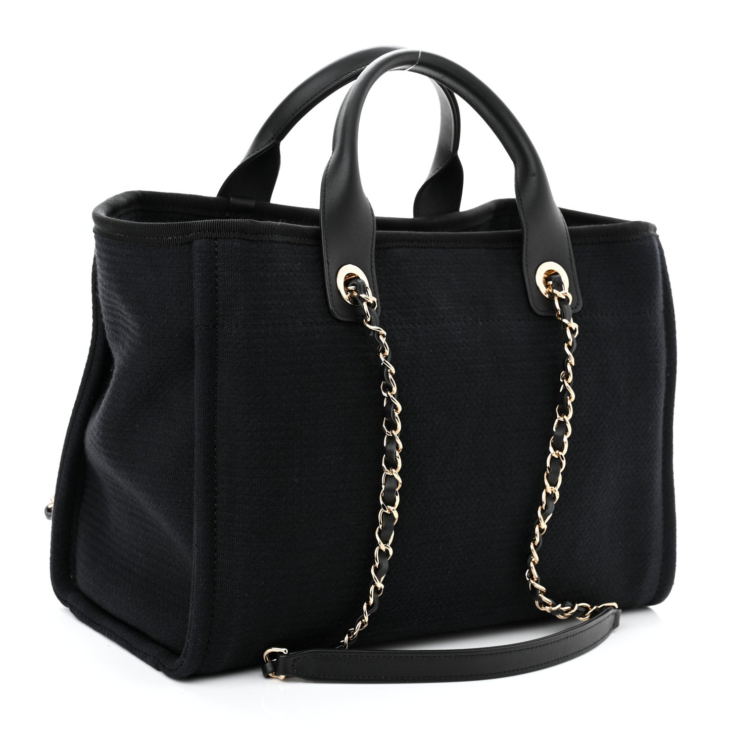 Mixed Fibers Small Deauville Tote Black