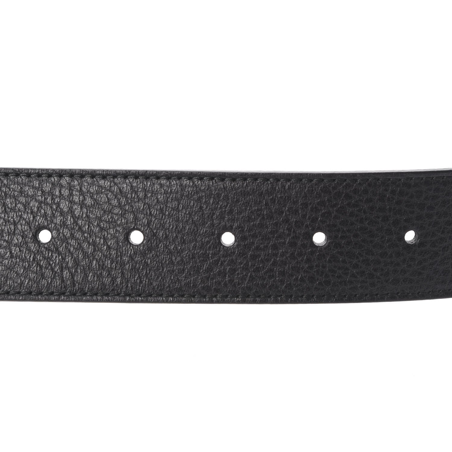 Gucci Calfskin Double G Reversible 37mm Belt 85 34 Black Cocoa 6 of 7