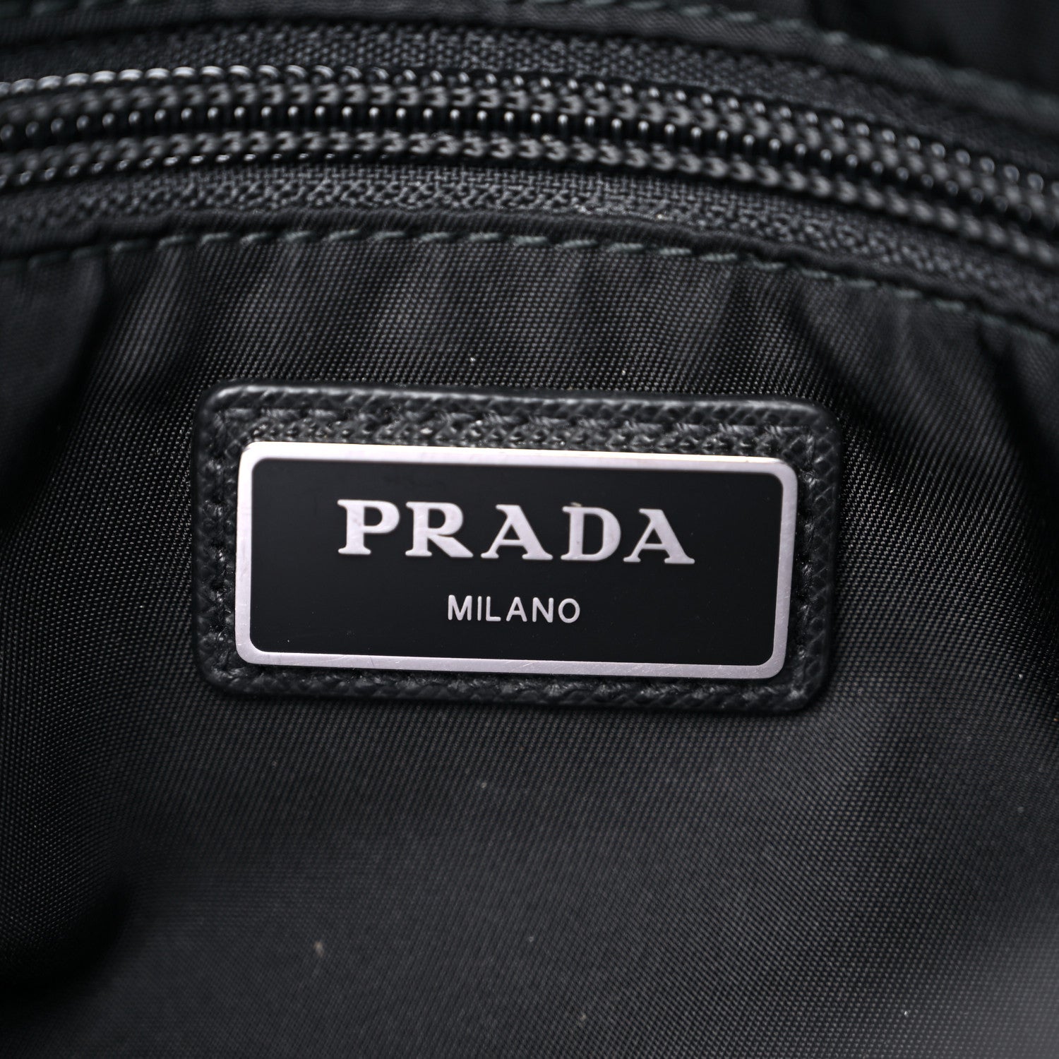 Prada Tessuto Nylon Messenger Bag Black 5 of 12
