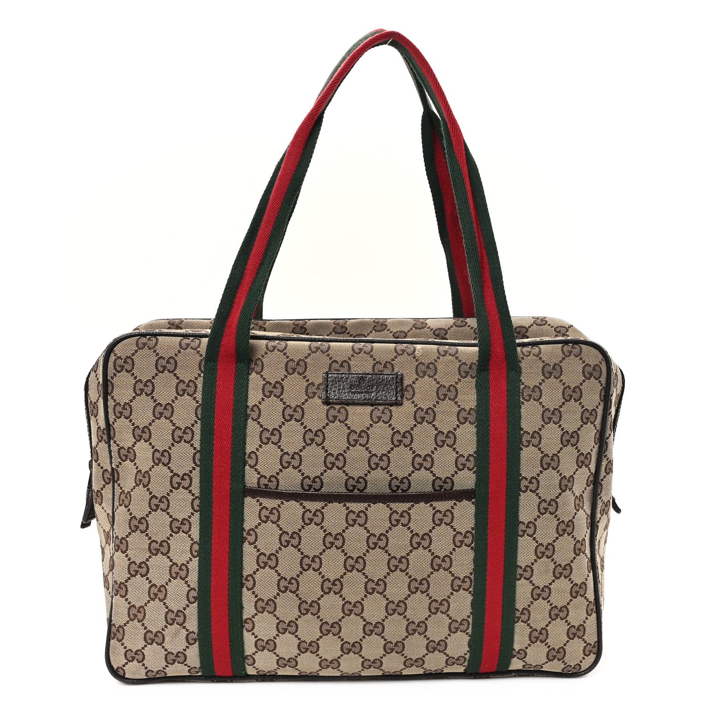 Monogram Web Carry On Tote Dark Brown