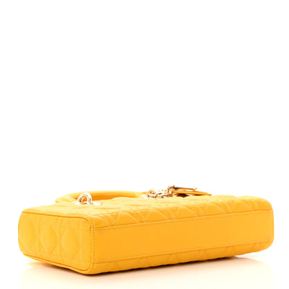 Christian Dior Lambskin Cannage Medium Lady D-Joy Yellow 4 of 14