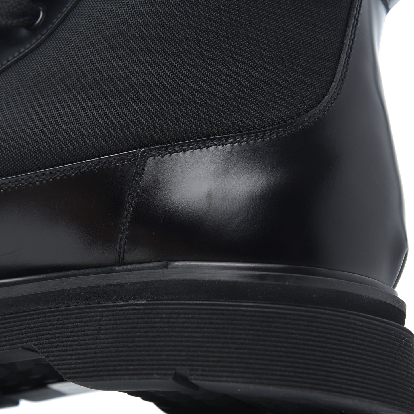 Spazzolato Roi Technical Nylon Metal Triangle Logo Mens Pouch Pocket Combat Boots 9.5 Black