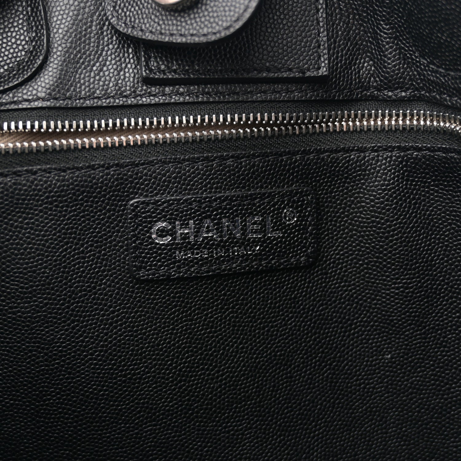 Chanel Caviar Stitched Medium Lady Coco Shopping Tote Black 6 of 10