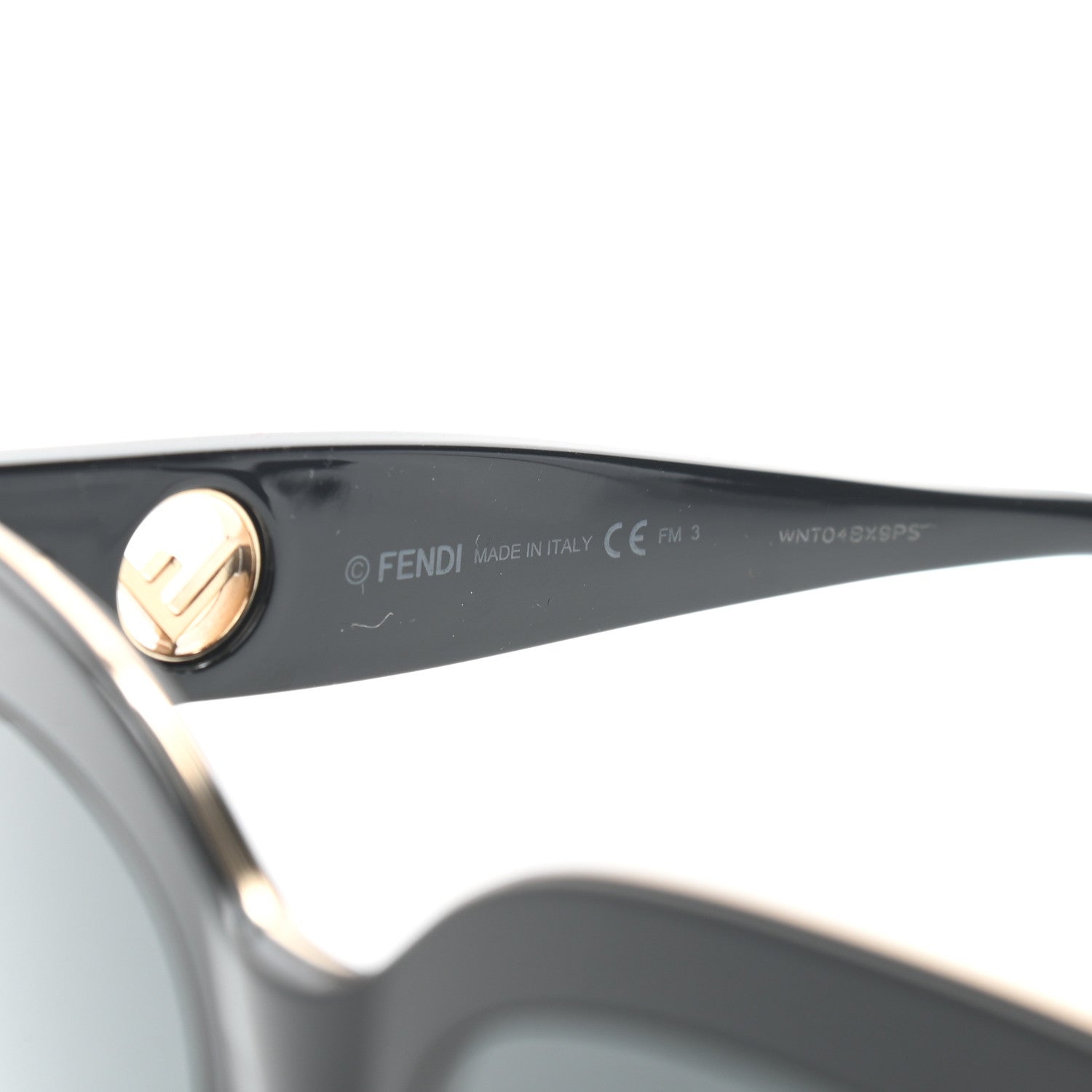Fendi Acetate F is Fendi Sunglasses FF 0359/G/S Black 6 of 6