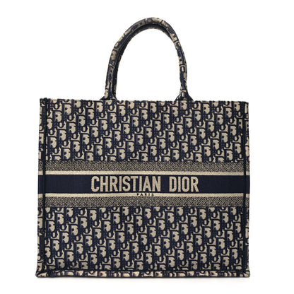 Christian Dior Oblique Large Book Tote Blue Multicolor 1 of 15