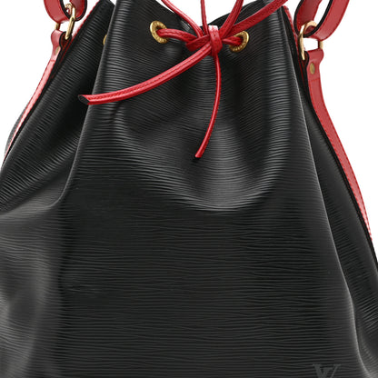 Louis Vuitton Epi Bi-Color Noe Castillan Red Black 5 of 10