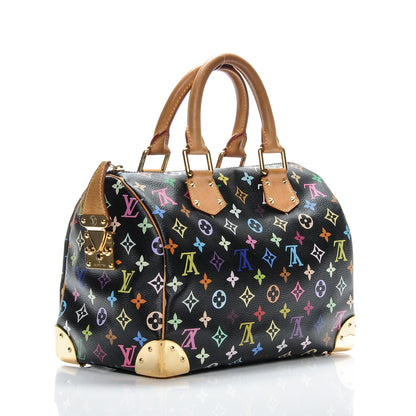 Louis Vuitton Monogram Multicolor Speedy 30 Black 3 of 7