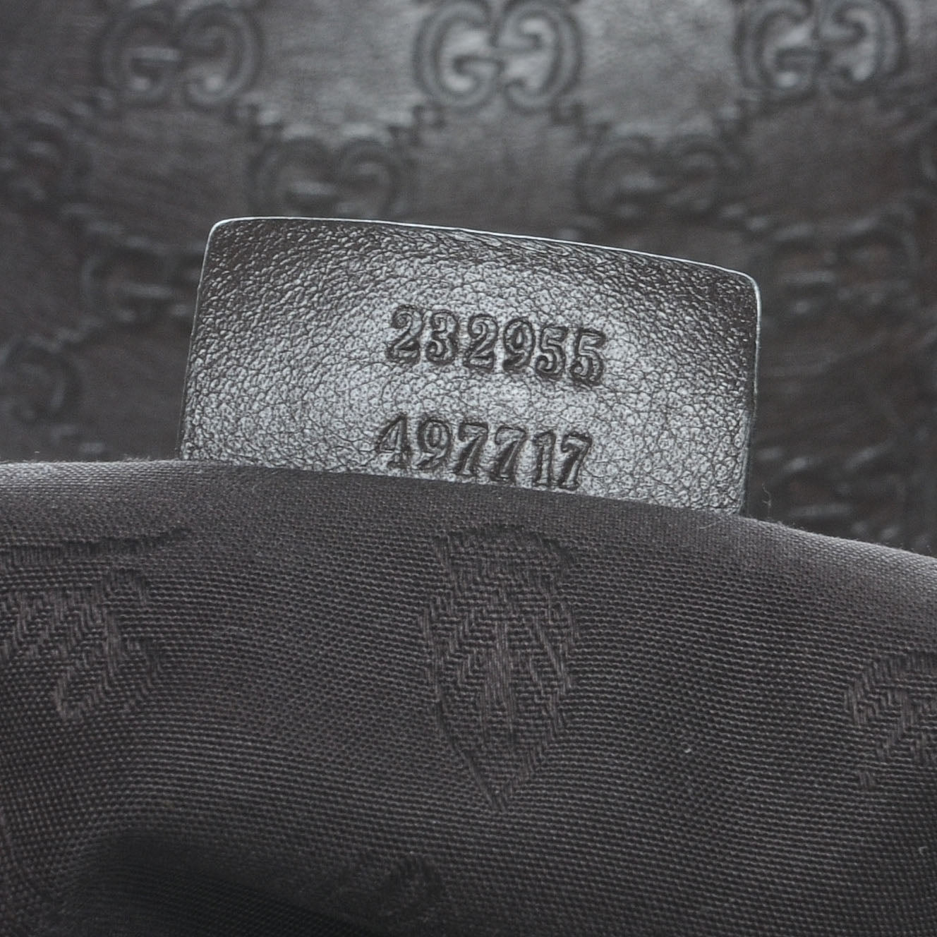 Guccissima Medium Sukey Hobo Dark Brown