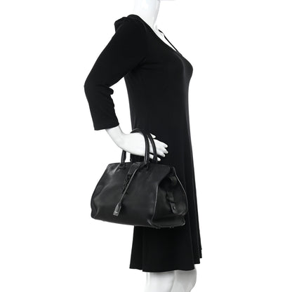 Saint Laurent Calfskin Small Monogram Cabas Black 2 of 17