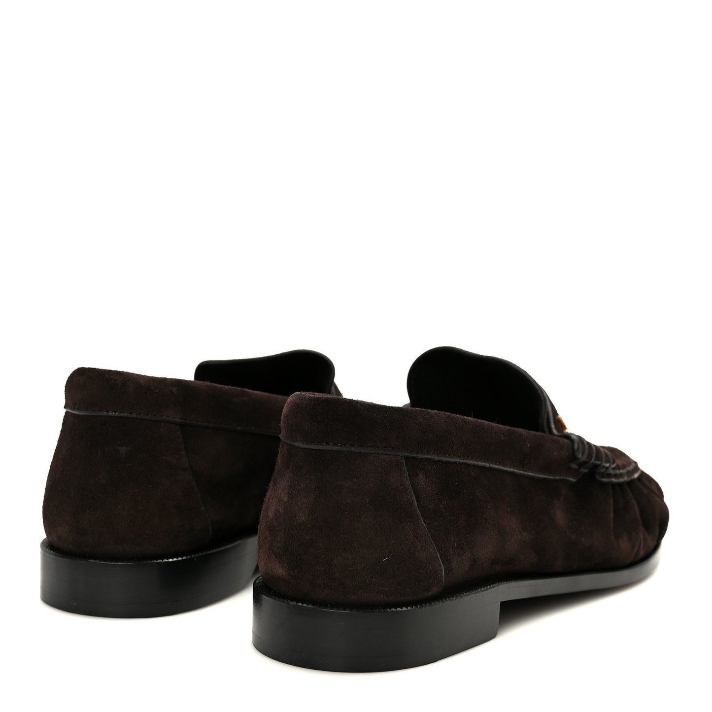 Suede Le Loafer 15 Penny Slippers 37 Dark Chocolate