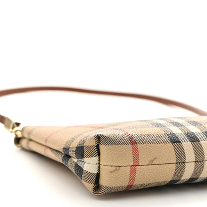 Burberry Haymarket Check Shoulder Bag Tan 9 of 12
