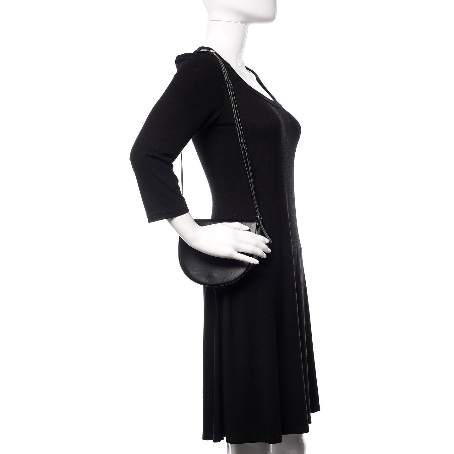 Soft Calfskin Heel Bag Black