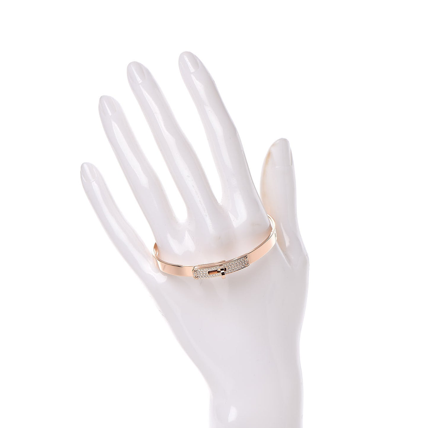 18K Rose Gold Diamond PM Kelly Pave Bracelet SH