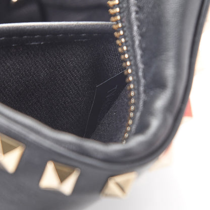 Valentino Garavani Calfskin Rockstud Camera Crossbody Bag Black 7 of 9