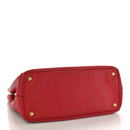 Prada Saffiano Large Galleria Double Zip Tote Fuoco 4 of 8