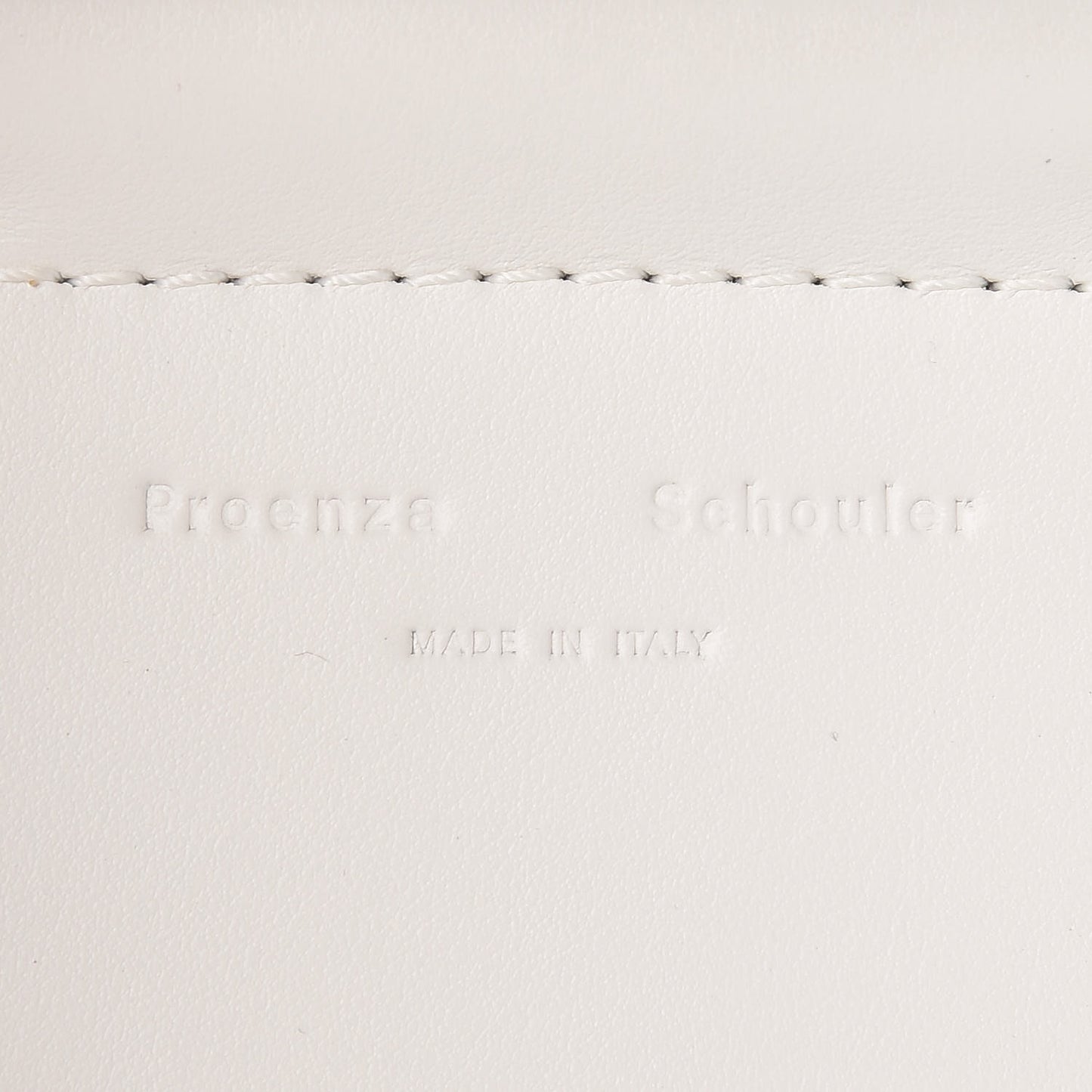 Calfskin Vertical Zip Backpack White