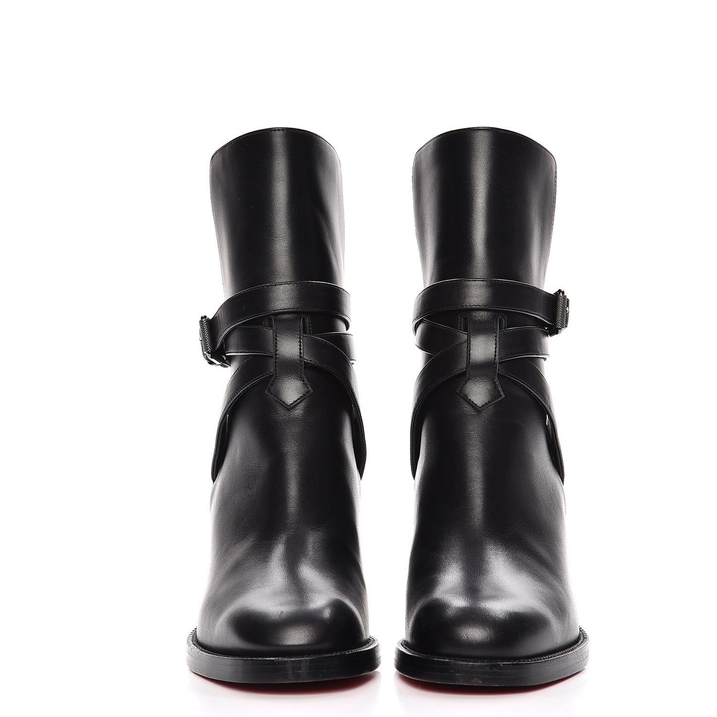Calfskin Karistrap 70 Ankle Boots 34.5 Black