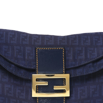 Fendi Zucchino Baguette Blue 15 of 19
