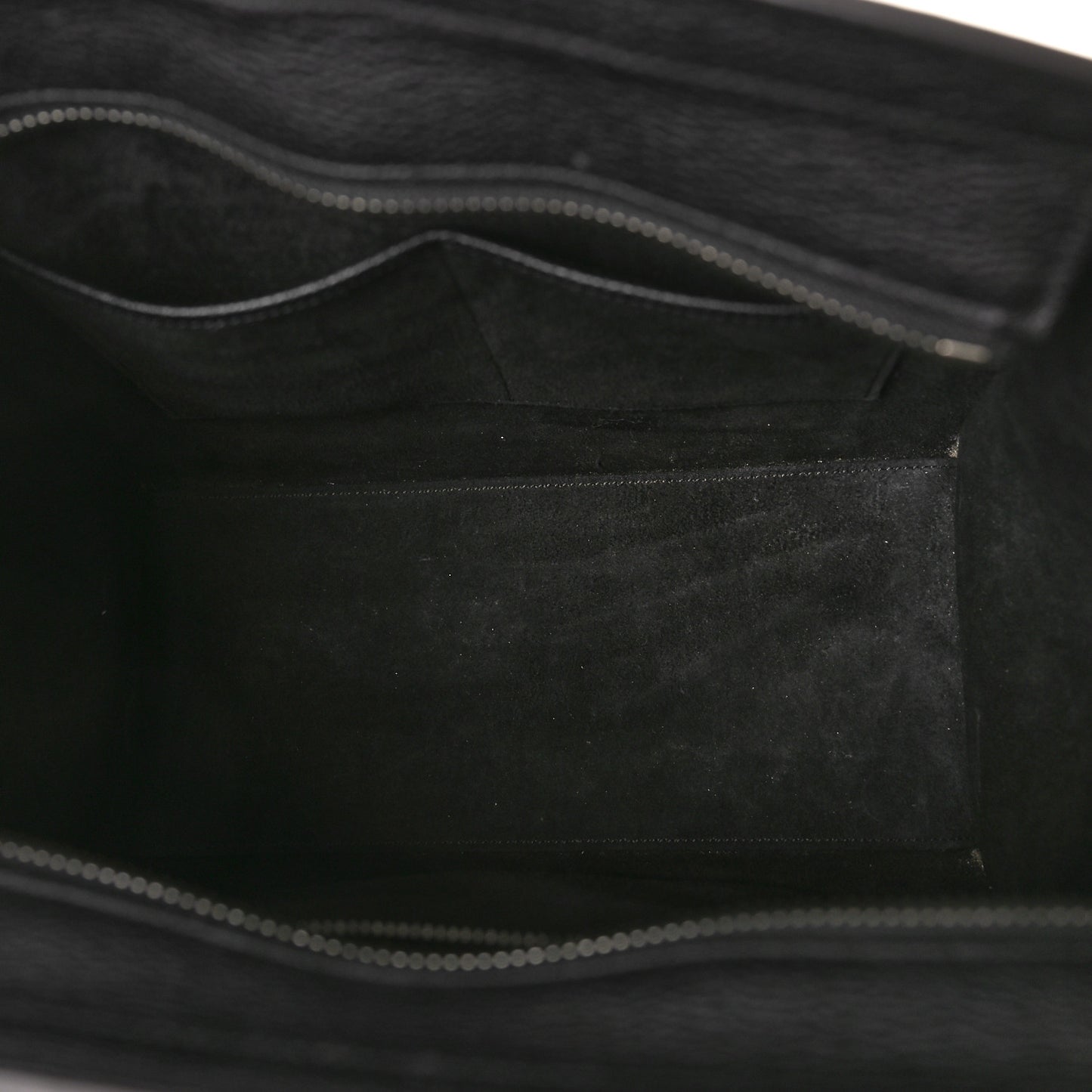 Drummed Calfskin Micro Luggage Black