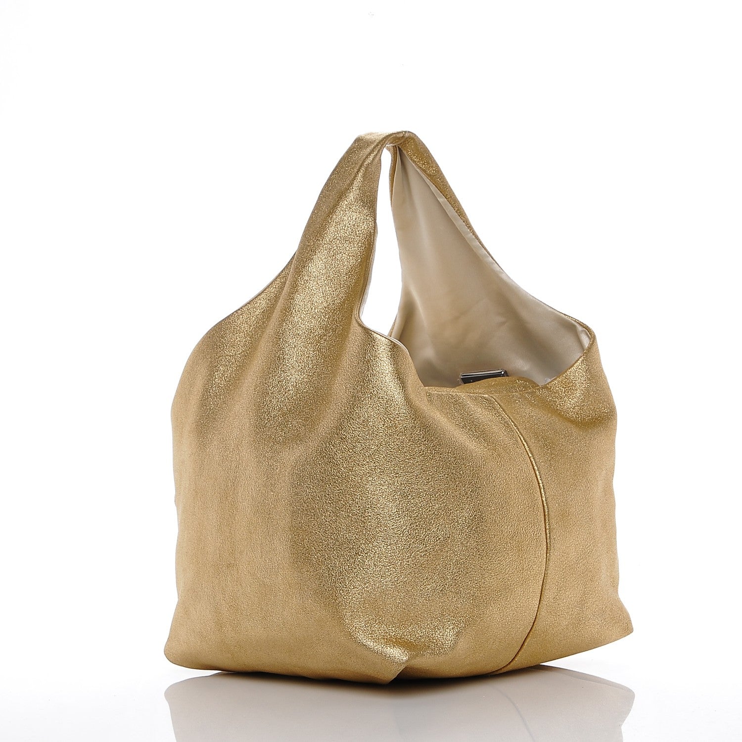 Chanel Metallic Calfskin Hobo Gold 3 of 7
