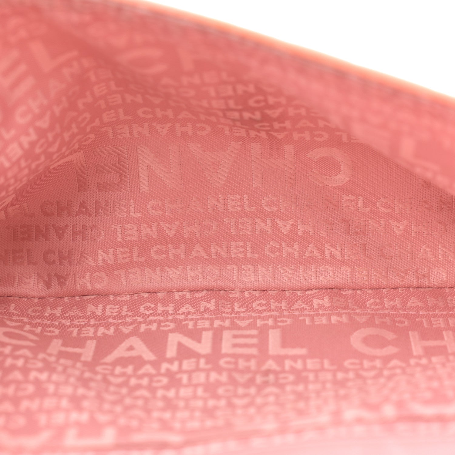 Chanel Patent Calfskin Camellia Embossed Flap Pochette Pink 5 of 13