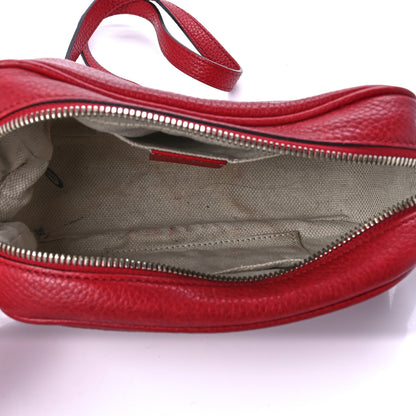 Gucci Pebbled Calfskin Small Soho Disco Bag Tabasco Red 5 of 10