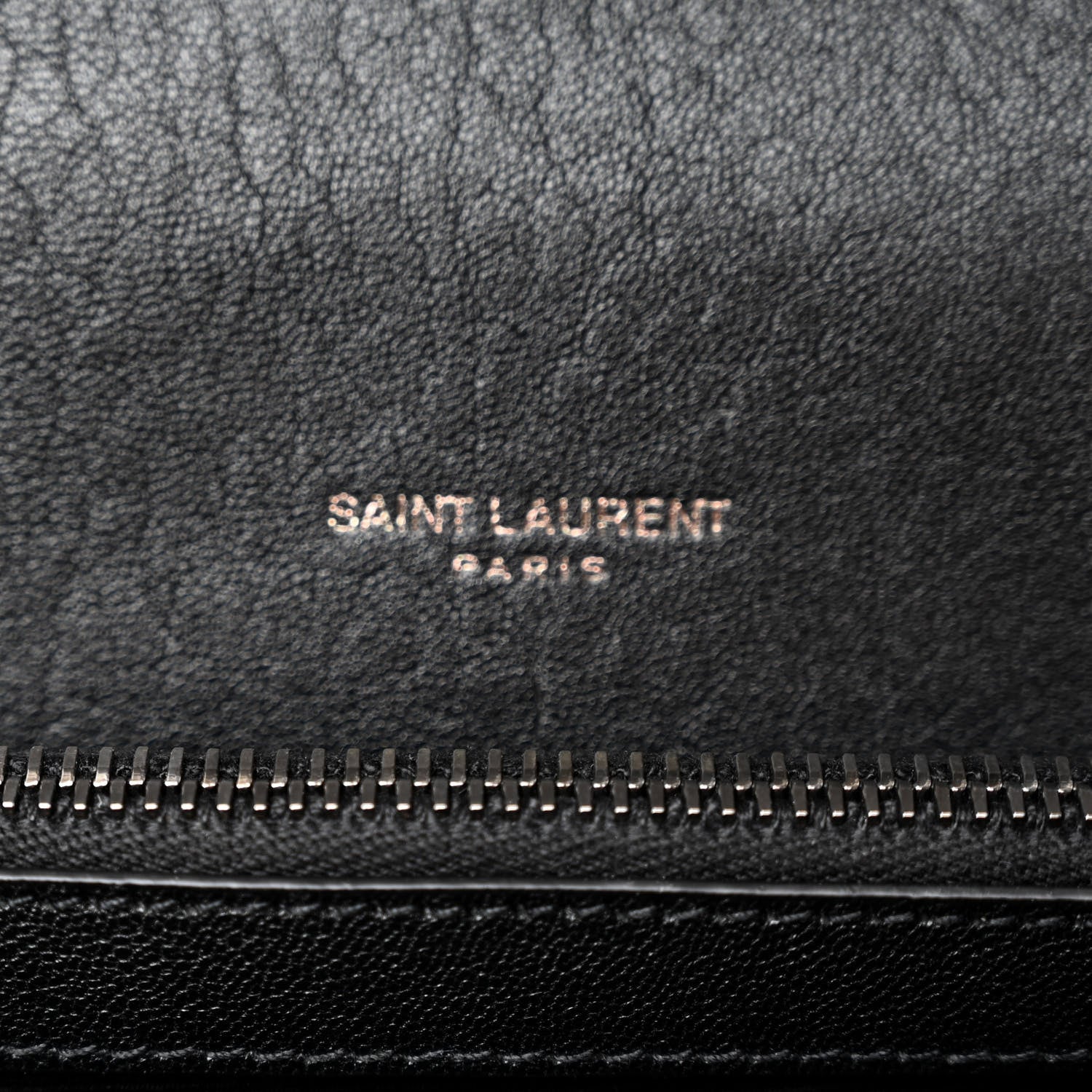 Saint Laurent Sheepskin Matelasse Chevron Monogram Medium College Bag Black 6 of 9