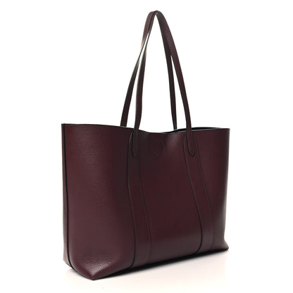 Mulberry Small Classic Grain Bayswater Tote Burgundy Oxford Blue 3 of 11