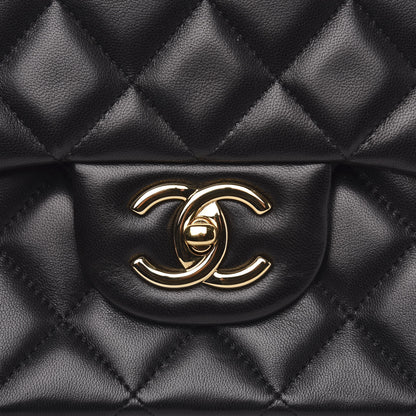 Chanel Lambskin Quilted Maxi Double Flap Black 11 of 16