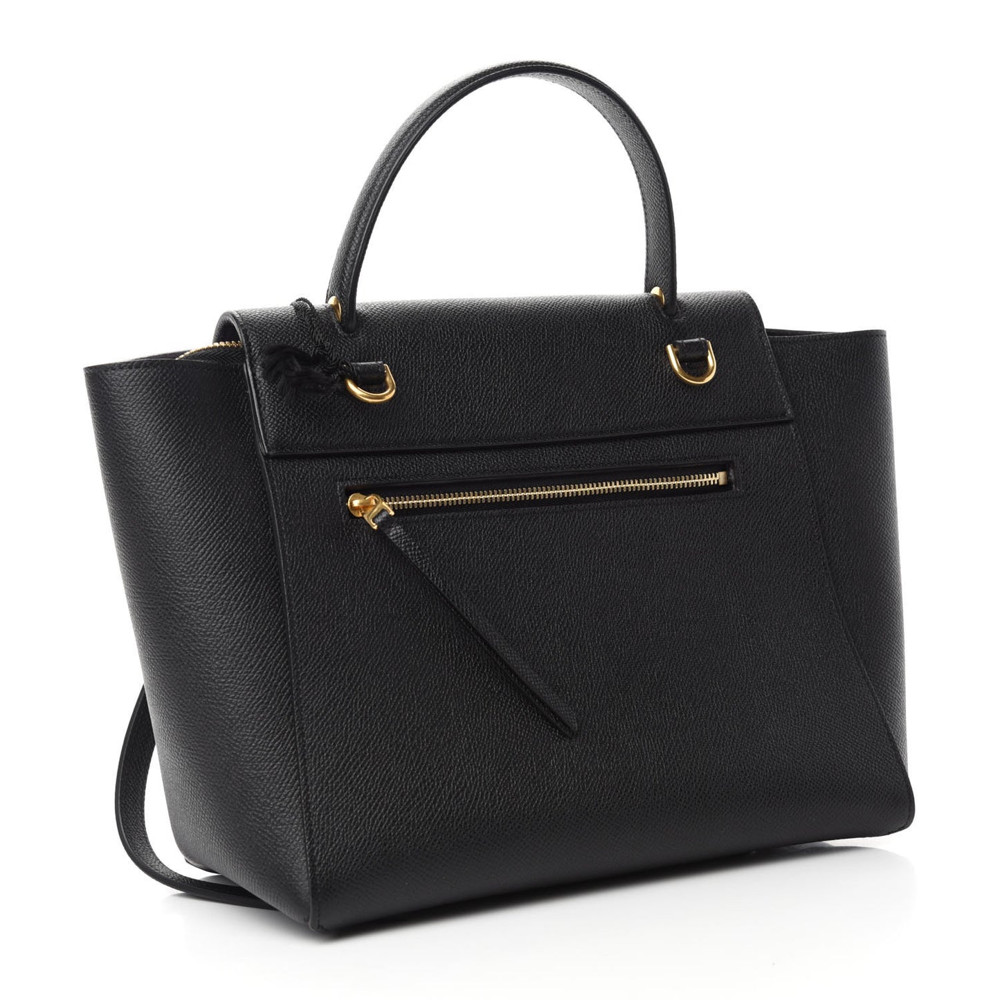 Grained Calfskin Micro Belt Bag Black