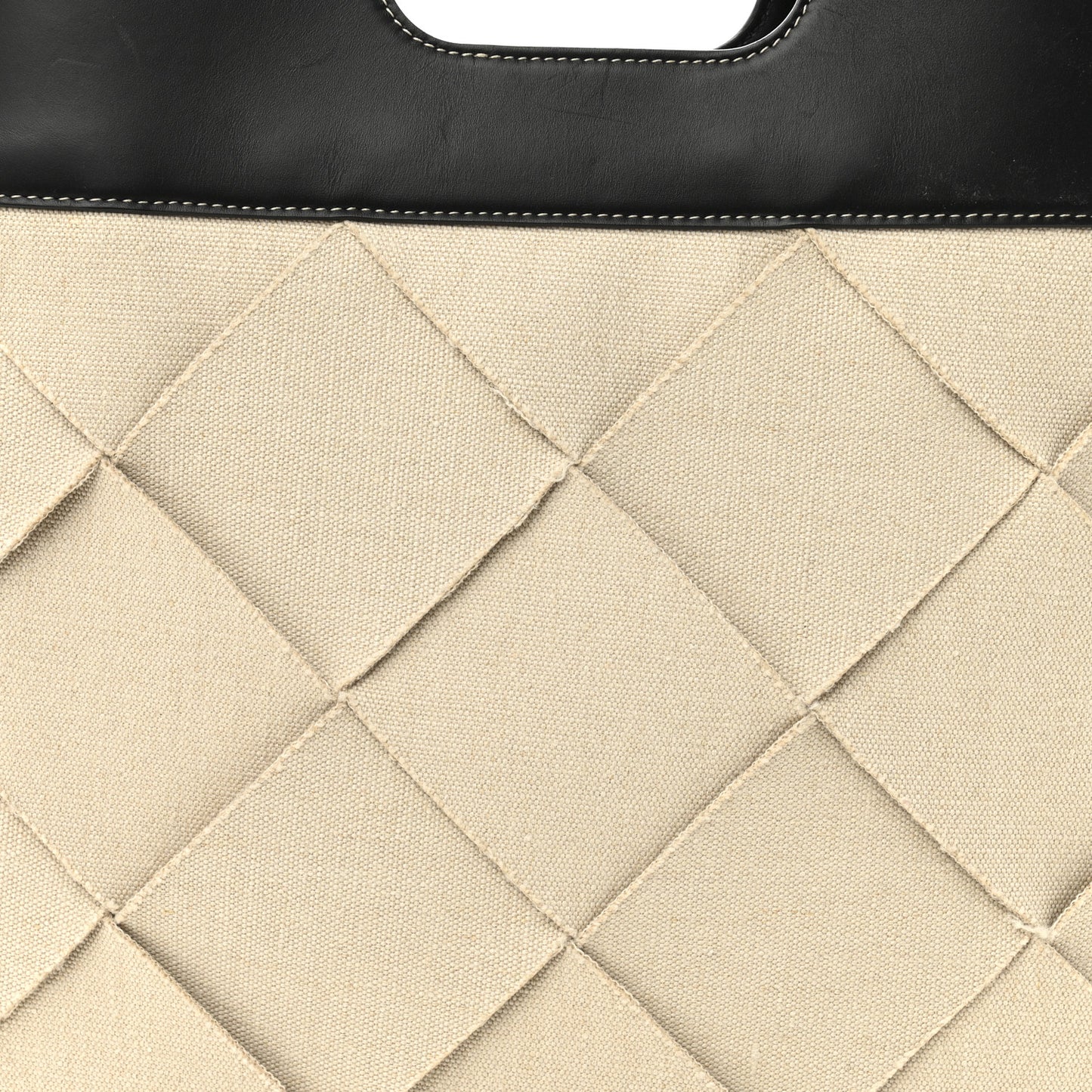 Canvas French Calfskin Small Slip Tote