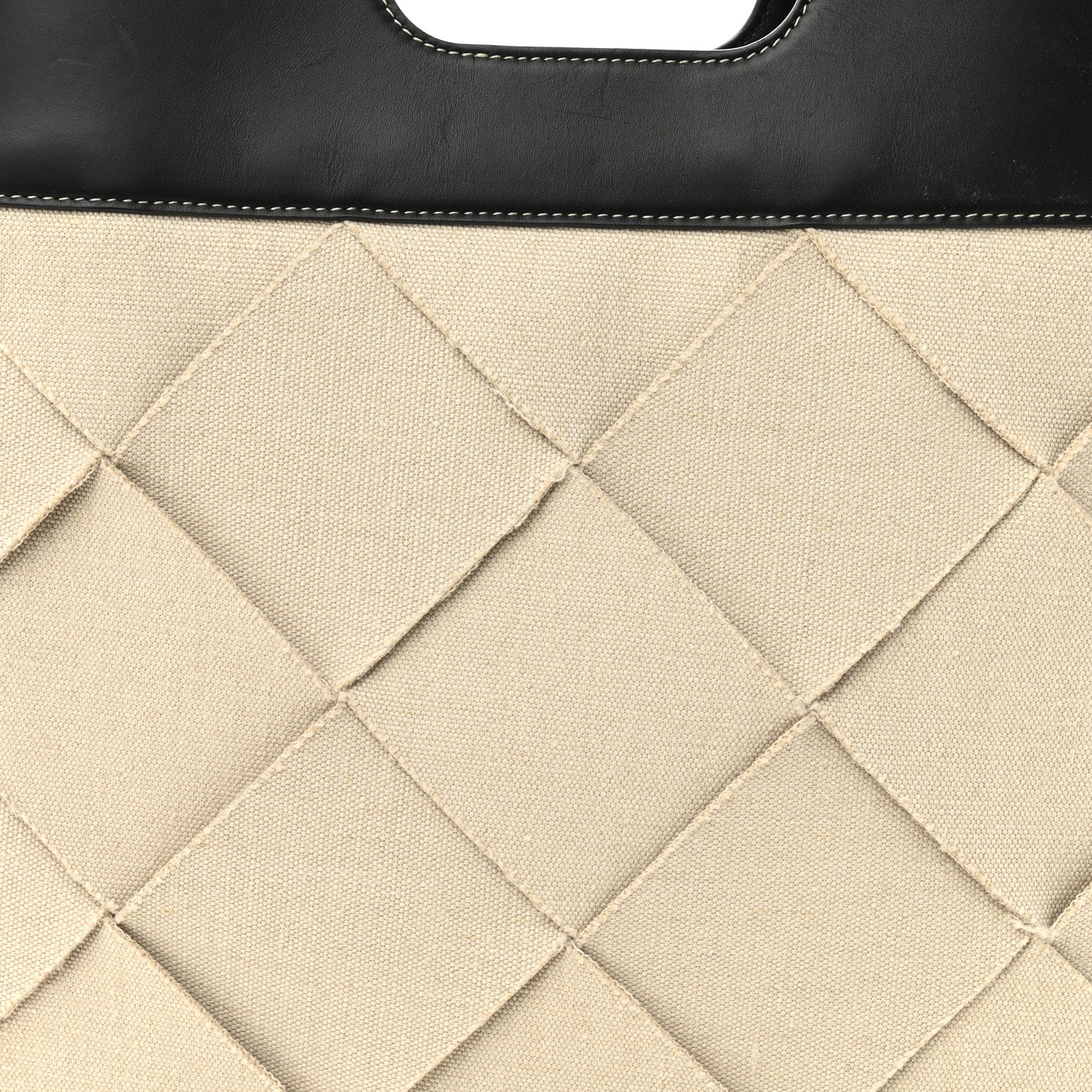 Bottega Veneta Canvas French Calfskin Small Slip Tote 8 of 11