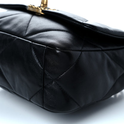 Chanel Lambskin Quilted Medium Chanel 19 Flap Black 10 of 11