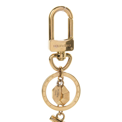 Louis Vuitton LV Facettes Bag Charm Key Holder Gold 3 of 3