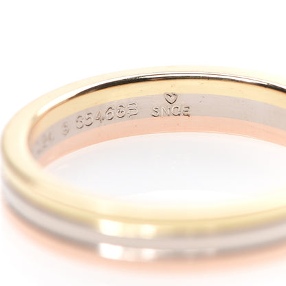 Cartier 18K Pink Yellow White Gold Diamond .24ct Solitaire Trinity Engagement Ring 53 6.25 5 of 8