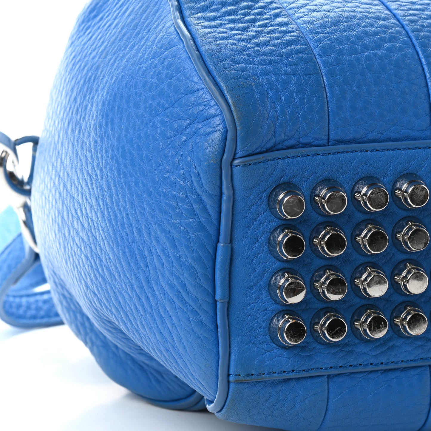 Pebbled Lambskin Rockie Royal Blue with Rhodium Hardware