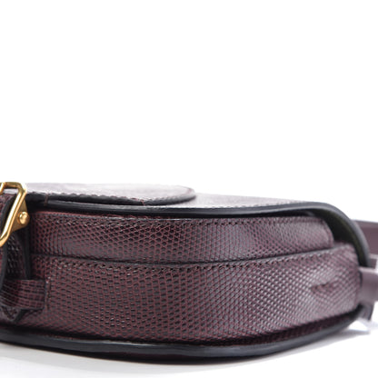 Burberry Lizard Square Satchel Dark Mahogany 7 of 8