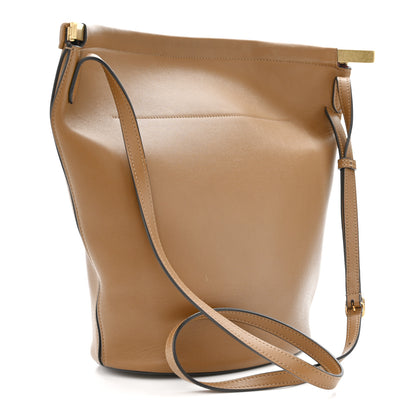 Celine Smooth Calfskin Clasp Bucket Bag Brown 3 of 14