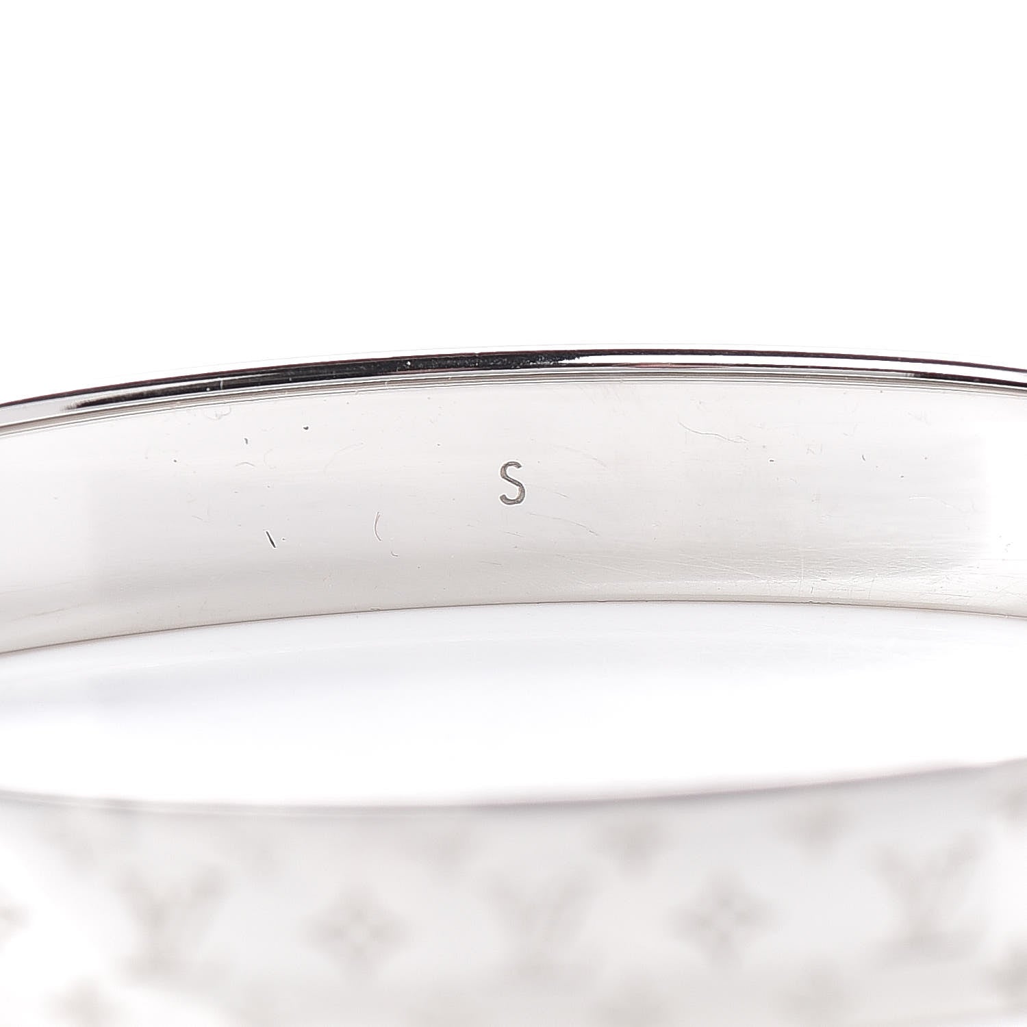 Louis Vuitton Palladium Monogram Nanogram Cuff S 5 of 5