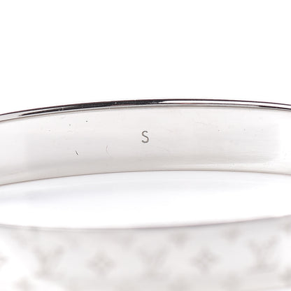 Louis Vuitton Palladium Monogram Nanogram Cuff S 5 of 5