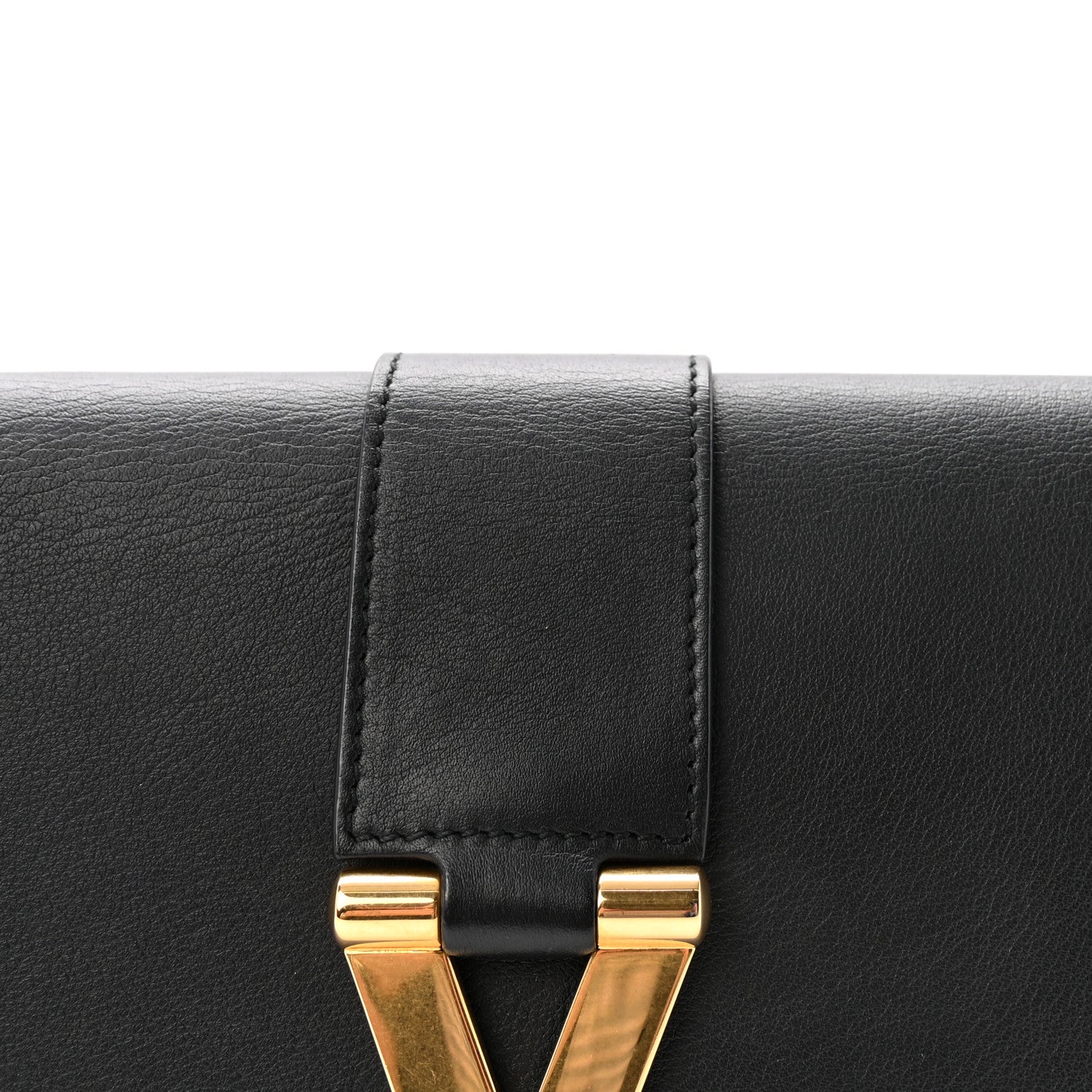 Saint Laurent Calfskin Classic Y Ligne Clutch Black 7 of 7