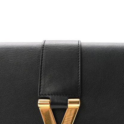 Saint Laurent Calfskin Classic Y Ligne Clutch Black 7 of 7