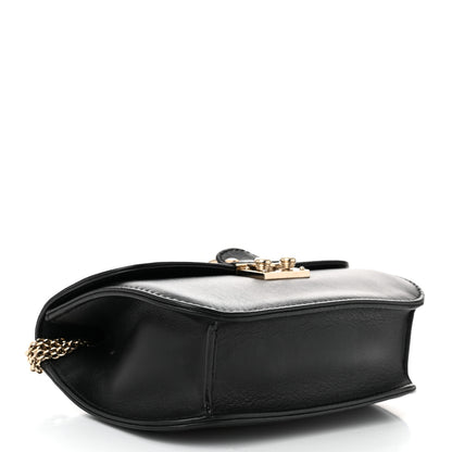 Valentino Garavani Vitello Small Glam Lock Rockstud Flap Black 4 of 9