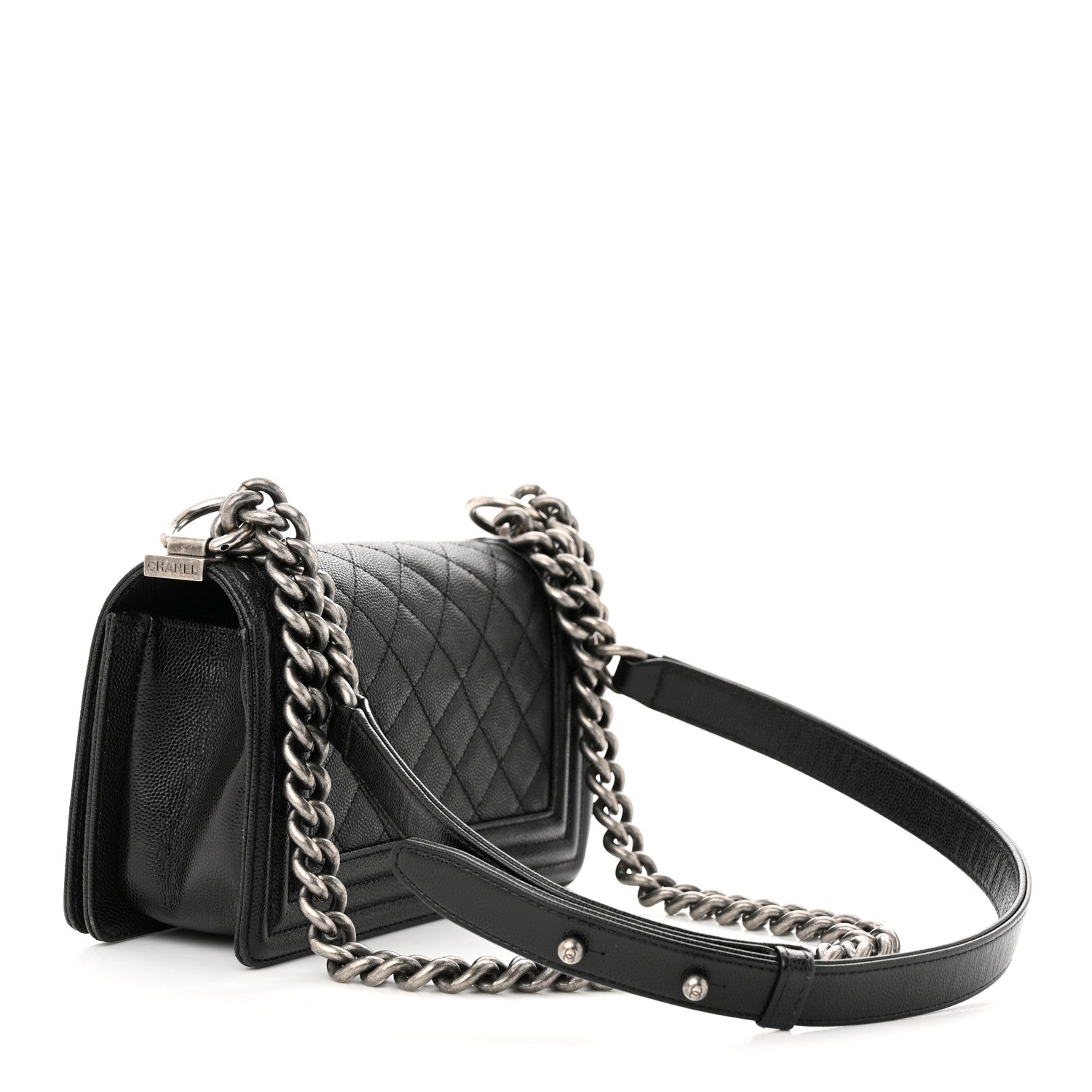 Chanel Caviar Quilted Small Boy Flap Black 3 of 11