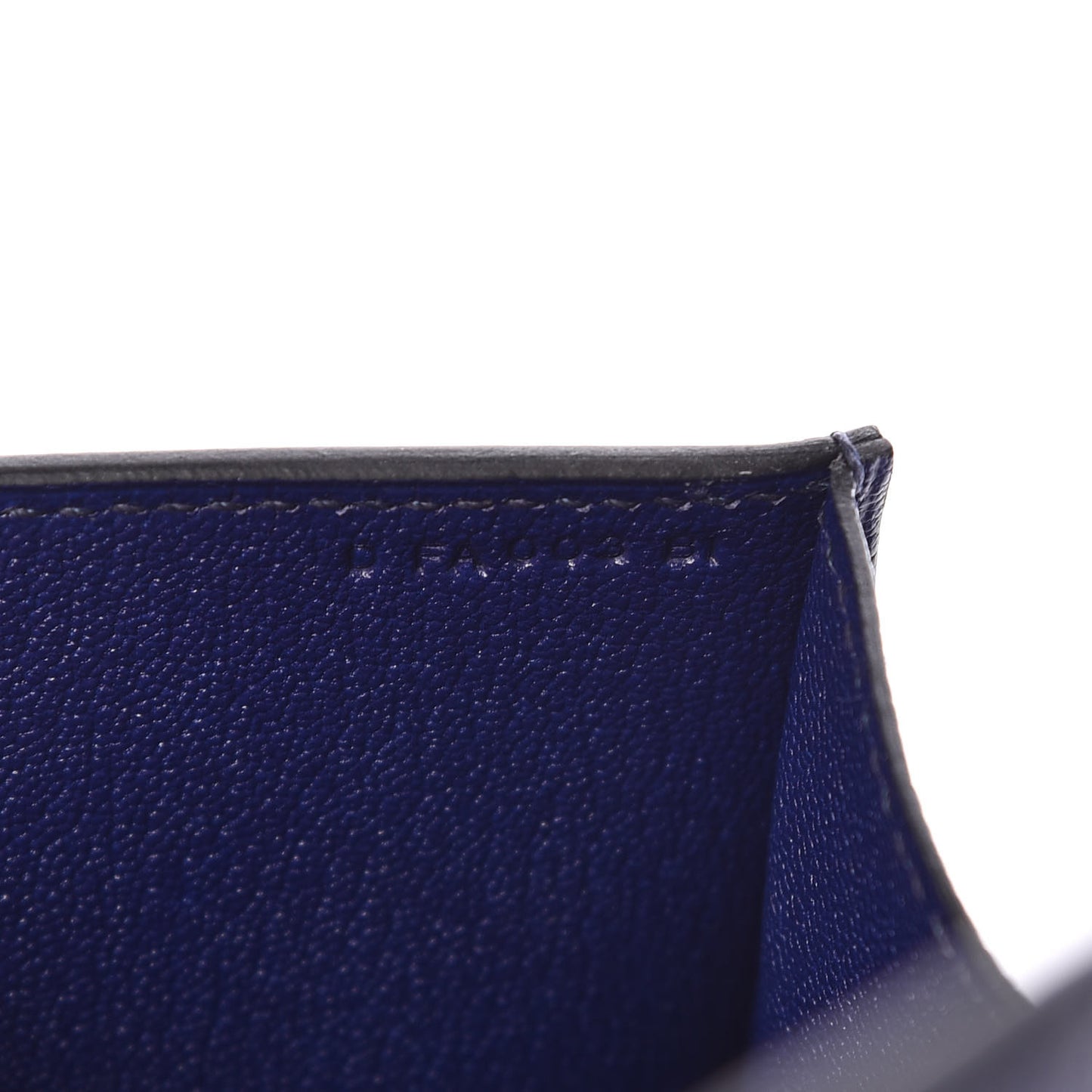 Chevre Mysore Medor 23 Clutch Bleu Encre
