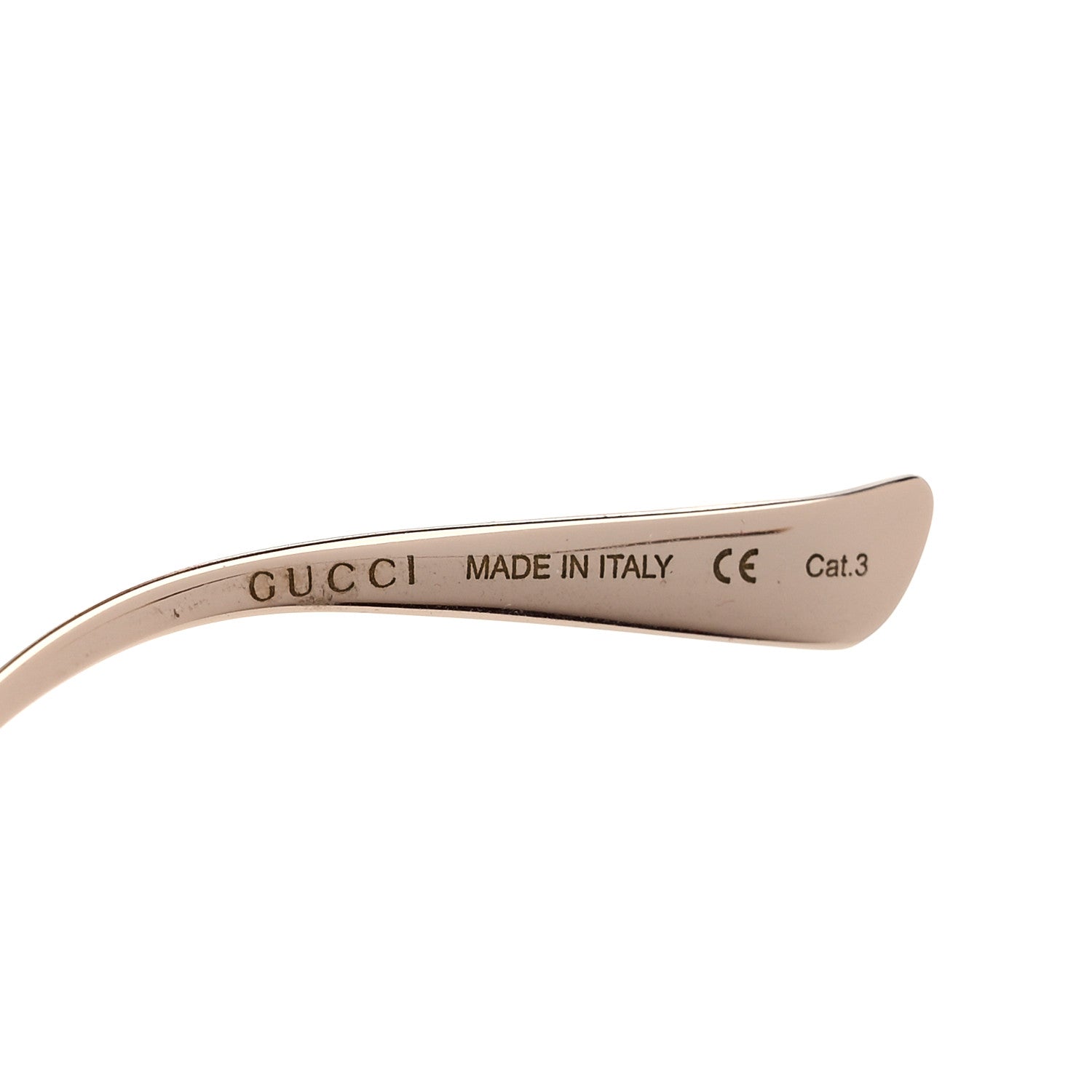 Gucci Metal Oversized Round Frame GG0225S Sunglasses Gold 6 of 8