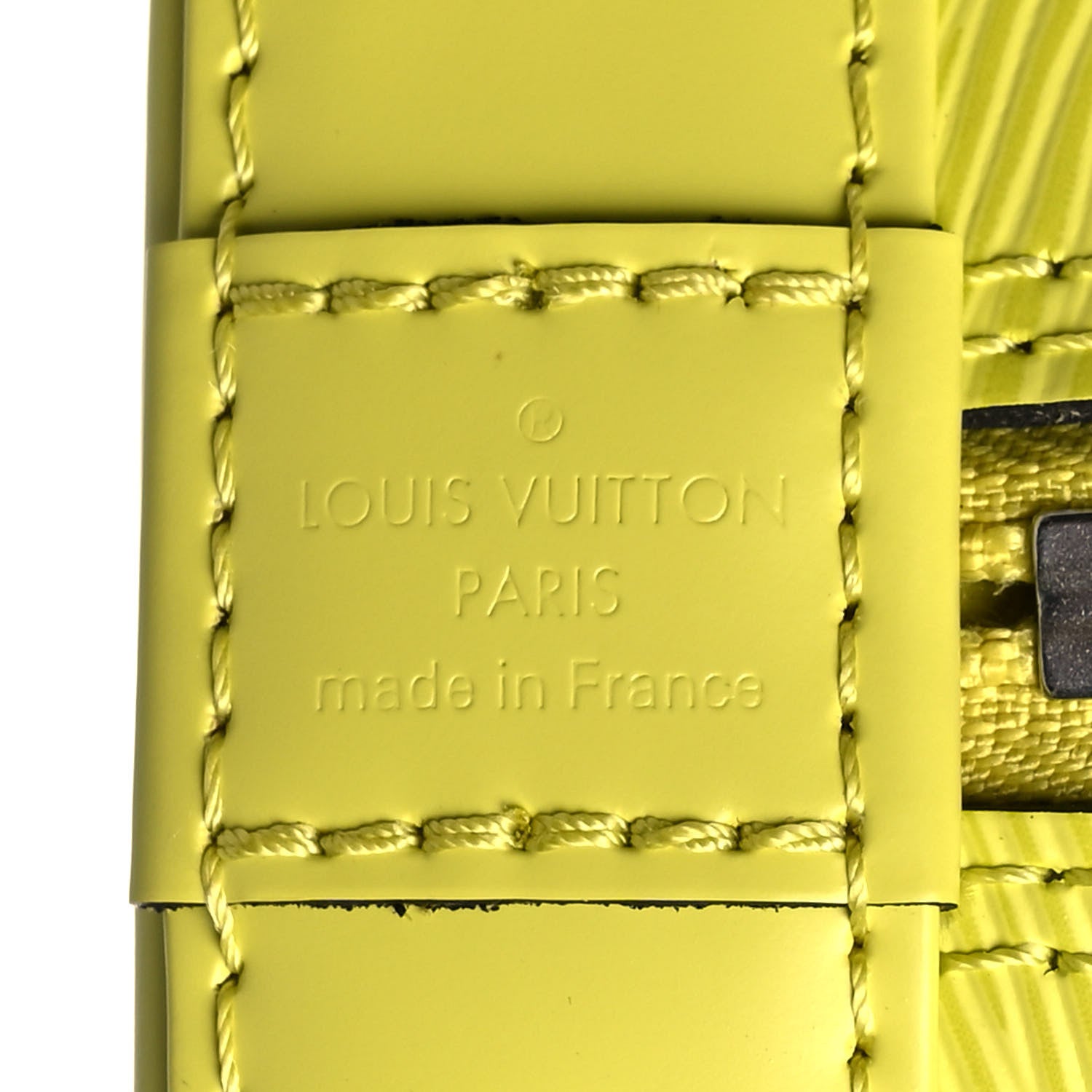 Louis Vuitton Epi Jacquard Alma BB Yellow Citron 6 of 8