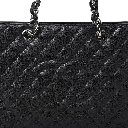 Chanel Caviar Quilted Grand Shopping Tote GST Black 9 of 10